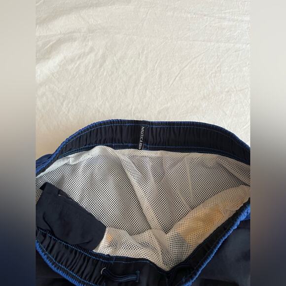 Nautica Swim Trunks Color Block Lined Shorts Size Small NWT - Picture 3 of 7